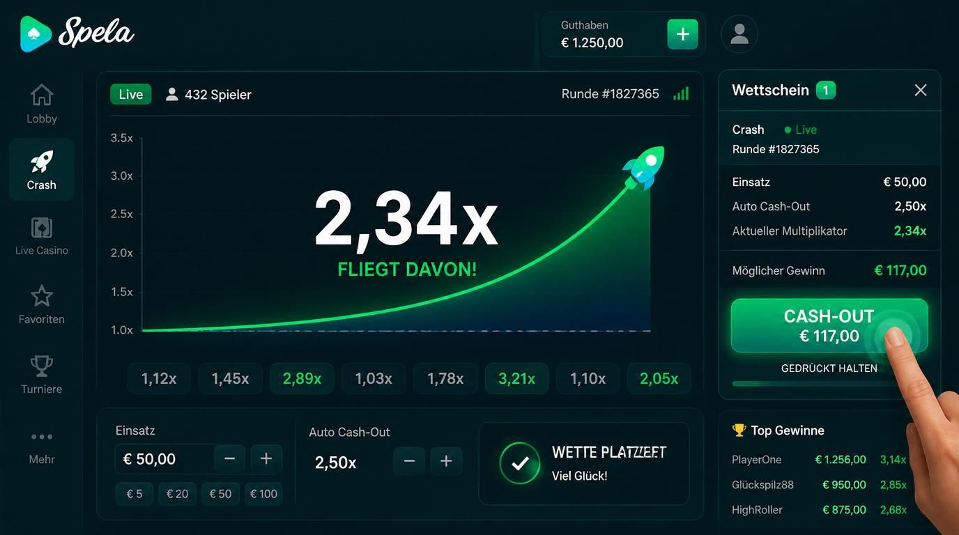 Wettschein mit Cash-Out-Button und Live-Spielszene im Hintergrund.